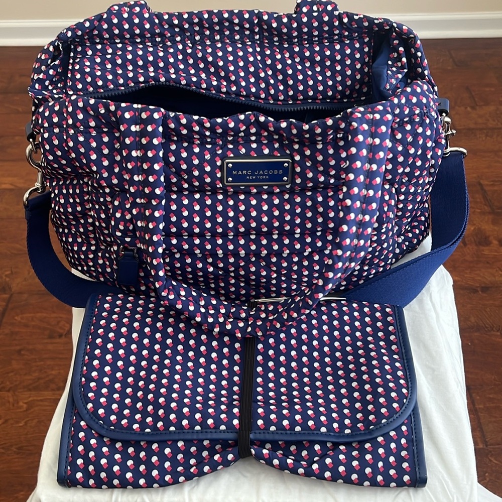 Marc Jacob’s Baby Bag with changing pad.